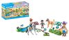 Playmobil - Cavaliers avec poneys et saut d'obstacles